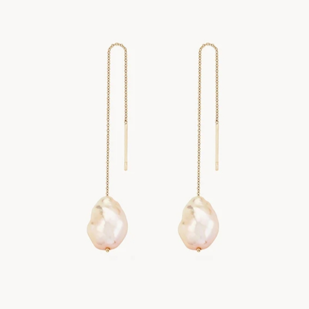 Bluboho Sofia Perla Threader Earrings
